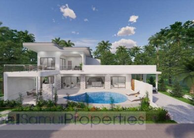 Modern 3- or 4-bed pool villa in Choeng Mon, Koh Samui