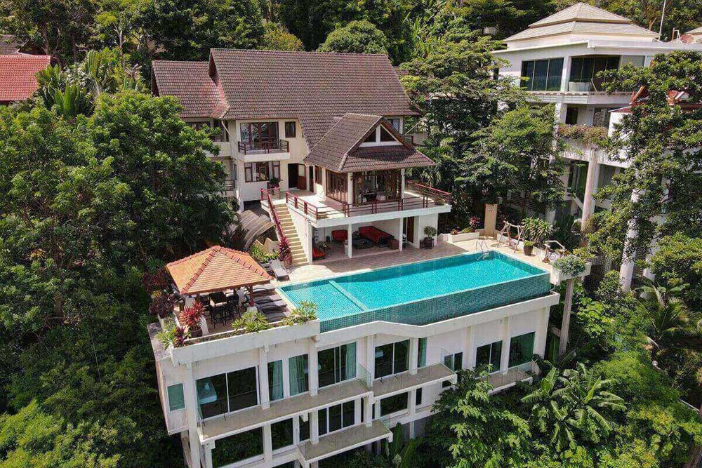 Luxury 7-bed hillside sea view villa in Patong, Phuket – 1,200 sqm build