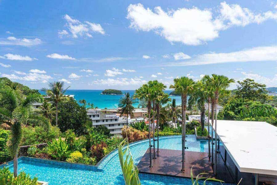 2-bed sea view condo with terrace and shared pool, The Heights Kata, Phuket