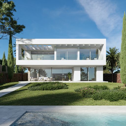 5-bed luxury villa Costa Calvia 3 with sea views and pool in Plein Soleil, Sol de Mallorca