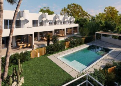 3-bed new build townhouse with garden, terraces and roof solarium in Alcúdia, Mallorca
