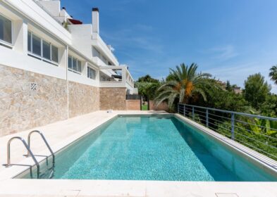 3-bed sea view apartment with private garden in Cas Catala, Mallorca