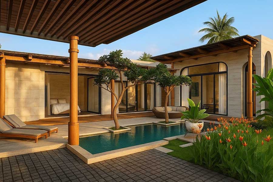 2-bed Type B pool villa in Boho Chic Village, Bang Por, Koh Samui