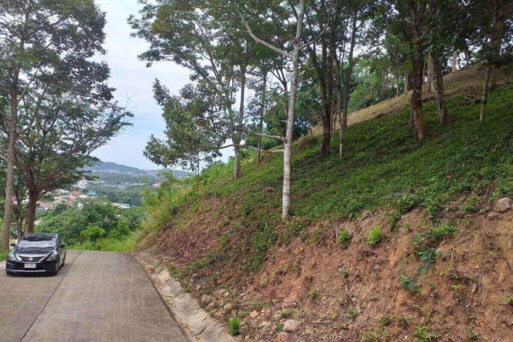 4,880 sqm hillside land for sale in Kathu, Phuket with countryside views