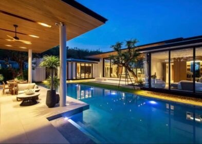 Luxury 4-bed contemporary garden pool villa for sale in Pru Jampa, Thalang, Phuket