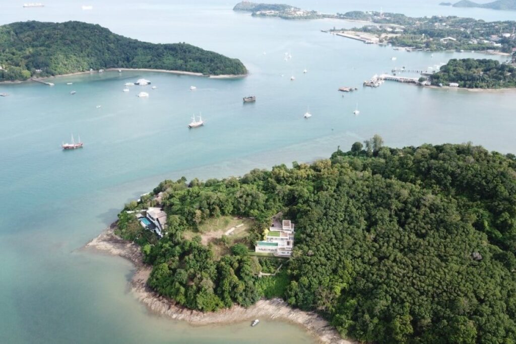 5,284 sqm oceanfront land with sea views for sale in Cape Panwa, Phuket