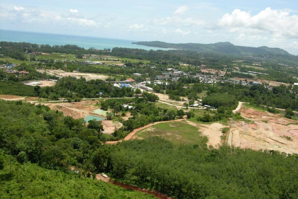 Sea view hillside land for sale in Cherng Talay, Phuket – 9,280 sqm
