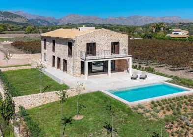 Brand-new 4-bed country villa with pool and panoramic mountain views between Pollensa and Alcudia, Mallorca