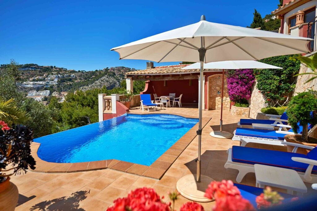 2-bed sea view apartment in Cala Llamp Andratx Mallorca