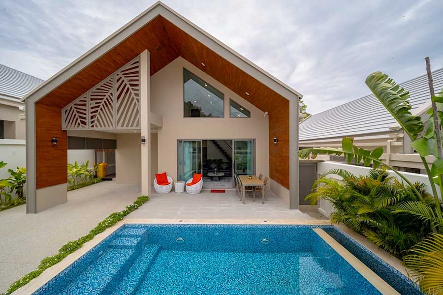 3-bed Nordic-style pool villa in Chaweng, Koh Samui – 160 sqm build on 300 sqm land
