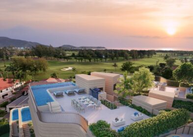 3-bed freehold pool condos overlooking the golf course in Laguna, Phuket