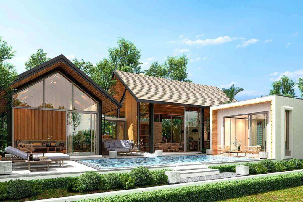 3-bed contemporary single-level pool villas in Baan Manik, Phuket