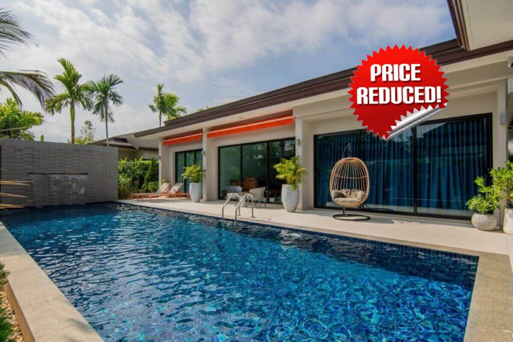 4-bed Balinese-style pool villa with 13m pool in Cherng Talay, Phuket