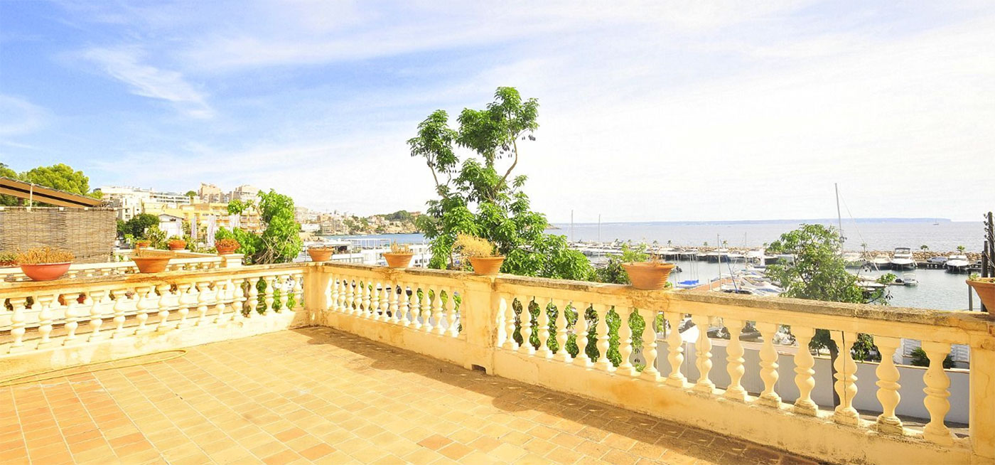 Sea view from villa for sale in Palma, Mallorca