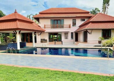 4-bed pool villa with lagoon and golf course views in Laguna, Phuket