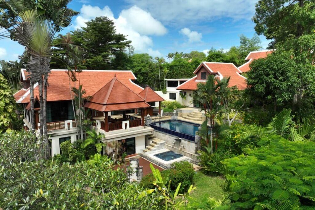 5-bed Thai-Balinese pool villa near Nai Harn Beach, Phuket