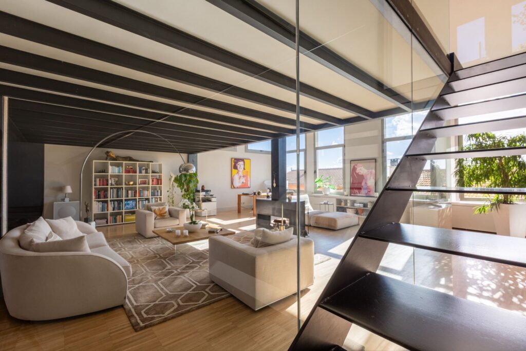 2-bed designer loft villa with roof terrace and sea views in Palma, Mallorca