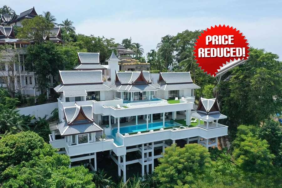 5-bed luxury sea view villa in Surin, Phuket