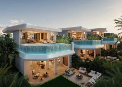 3-bed sea view villa in Bang Por, Koh Samui