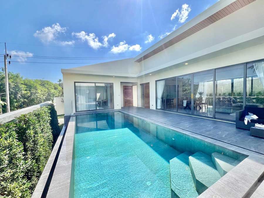 3-bed garden pool villa in Maenam, Koh Samui