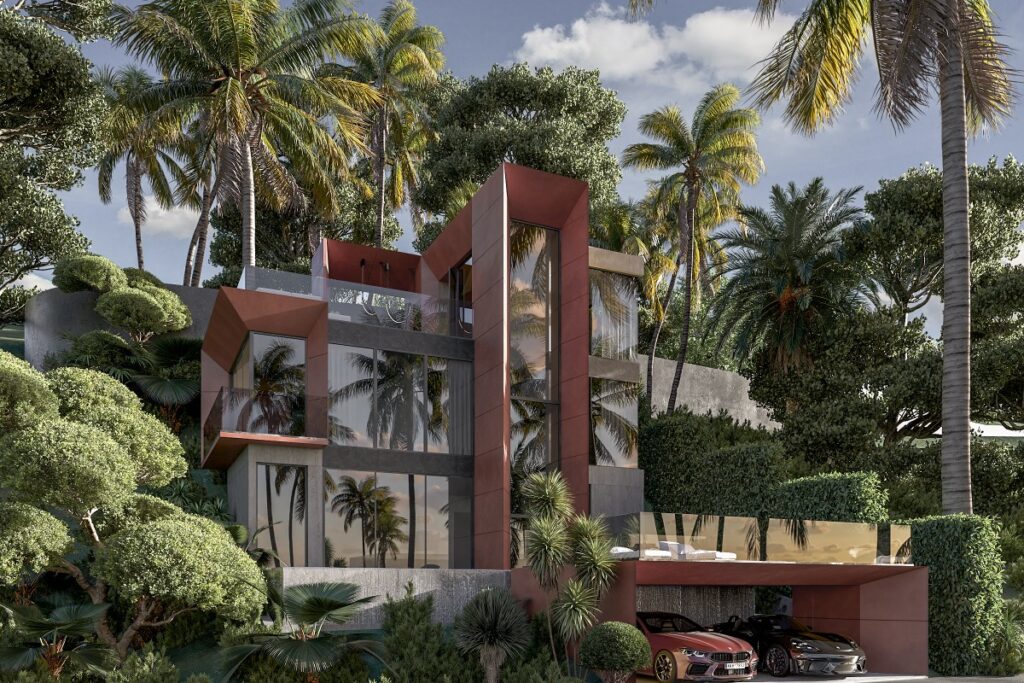 3-bed sea view garden pool villa at Hennessy Villas, Karon, Phuket