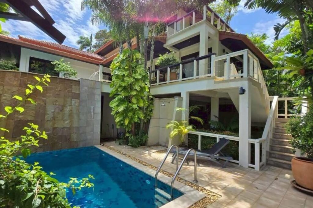 3-bed hillside pool villa with dual pools in Kata, Phuket
