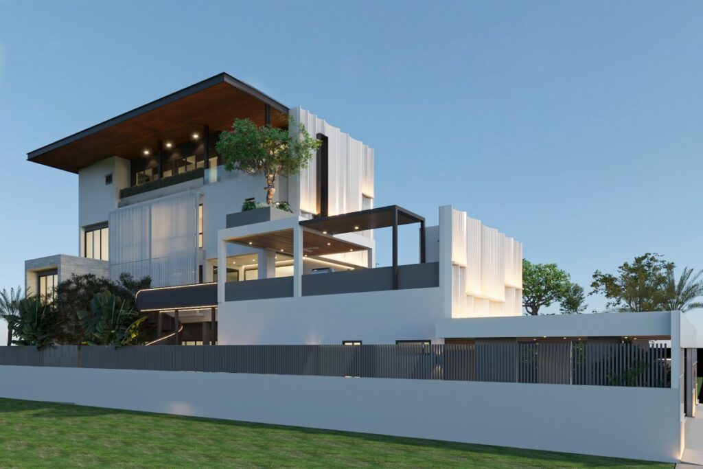 5-bed solar pool villa with lift in Cherng Talay, Phuket, 1000 sqm build