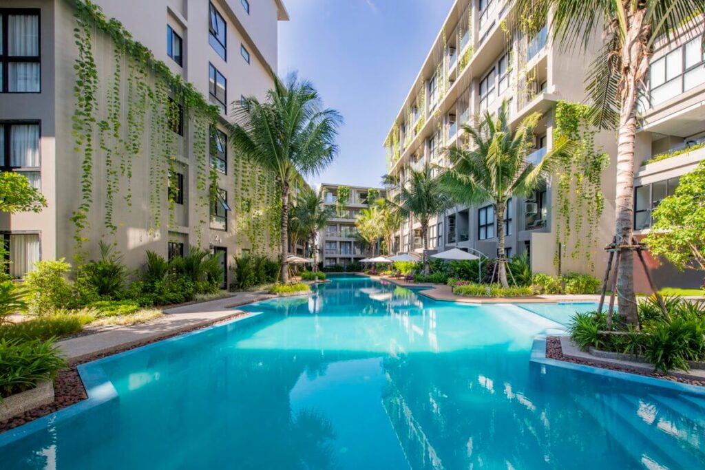 2-bed freehold condo with balcony near Bang Tao Beach Phuket with pool