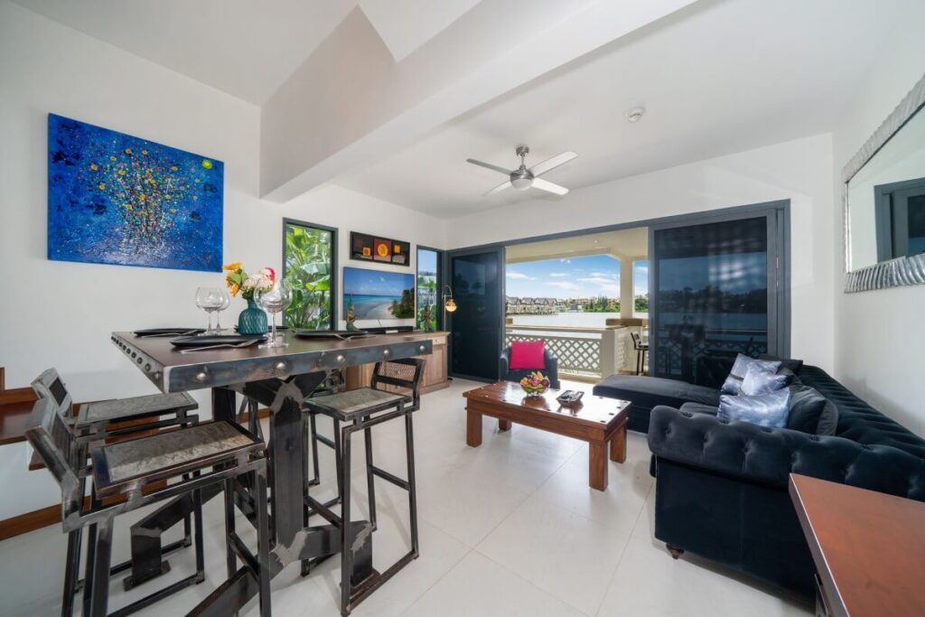 2-bed lakeview duplex condo with rooftop terrace in Laguna, Phuket