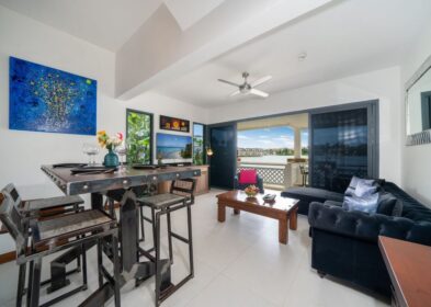 2-bed lakeview duplex condo with rooftop terrace in Laguna, Phuket