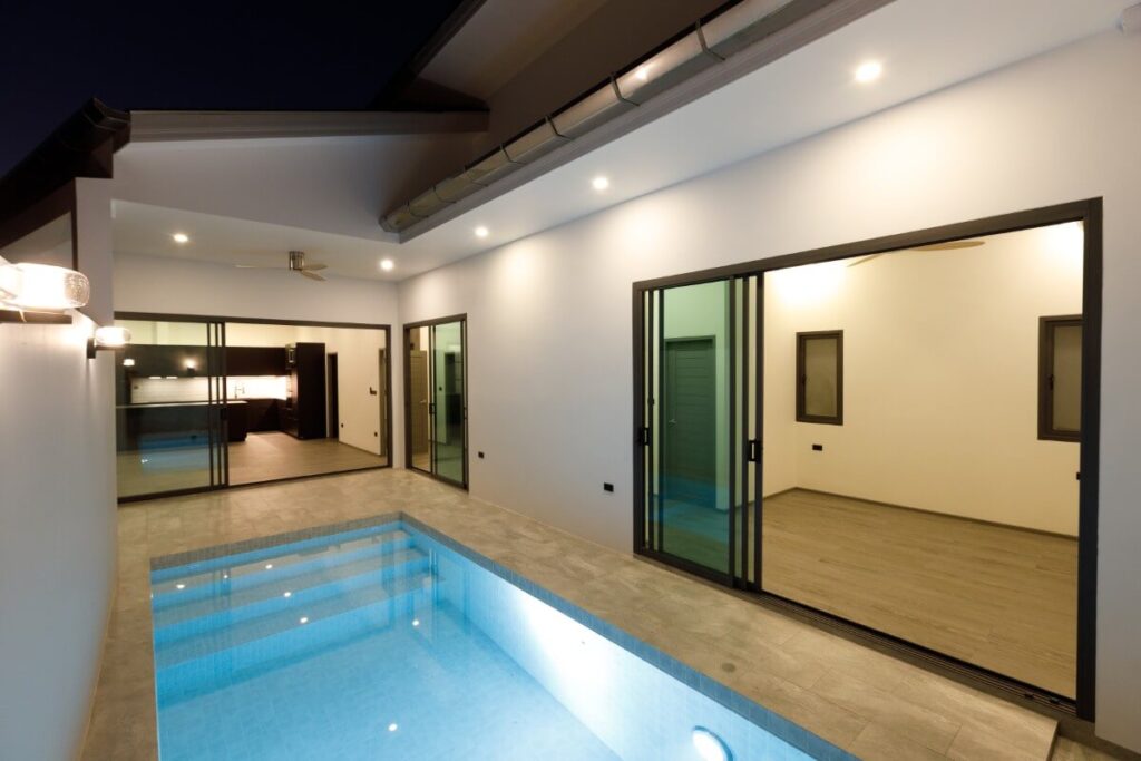 3-bed modern Balinese pool villa in Rawai Phuket with rooftop terrace