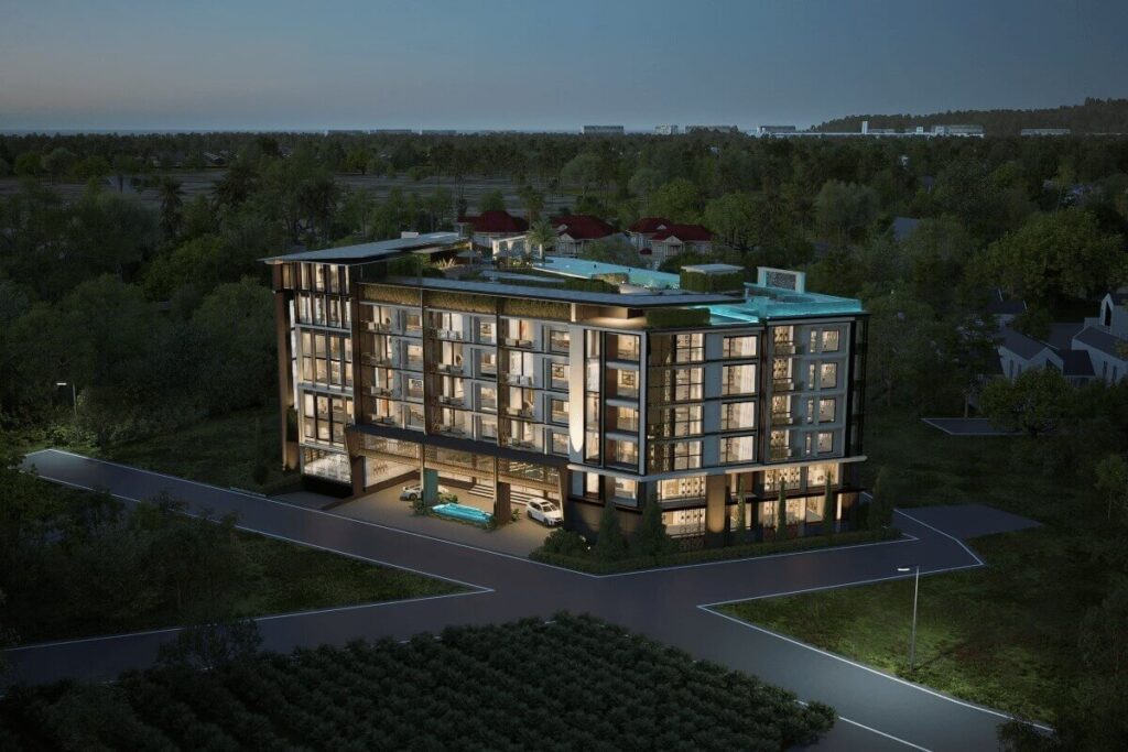 2-bed condo for sale in Cherng Talay, Phuket, Indochine-style boutique development, Pasak area