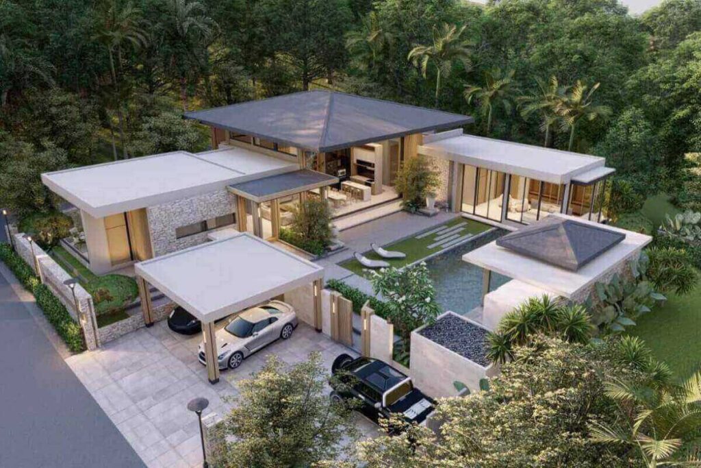 Off-plan 3-bed pool villa for sale in Pa Klok, Phuket, near Mission Hills Golf Resort