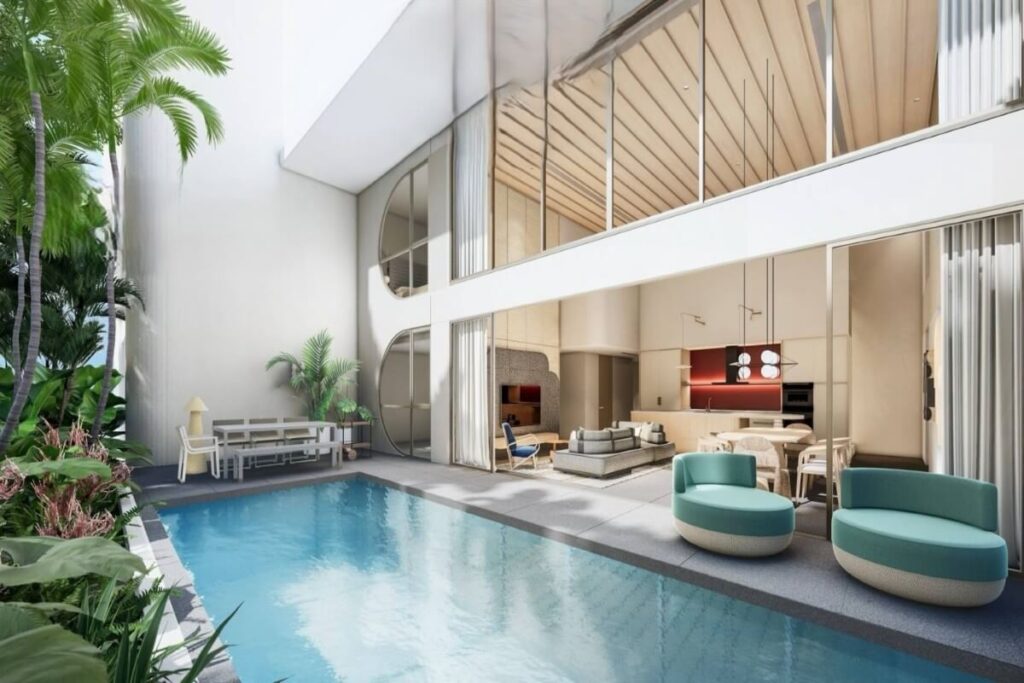 Under construction 3-bed duplex condo with private pool for sale in Bang Tao, Phuket