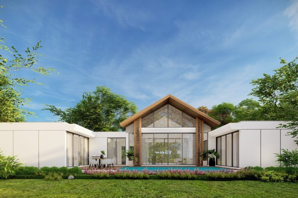 Off-plan 3-bed contemporary pool villa for sale in Bang Tao, Phuket, near Laguna