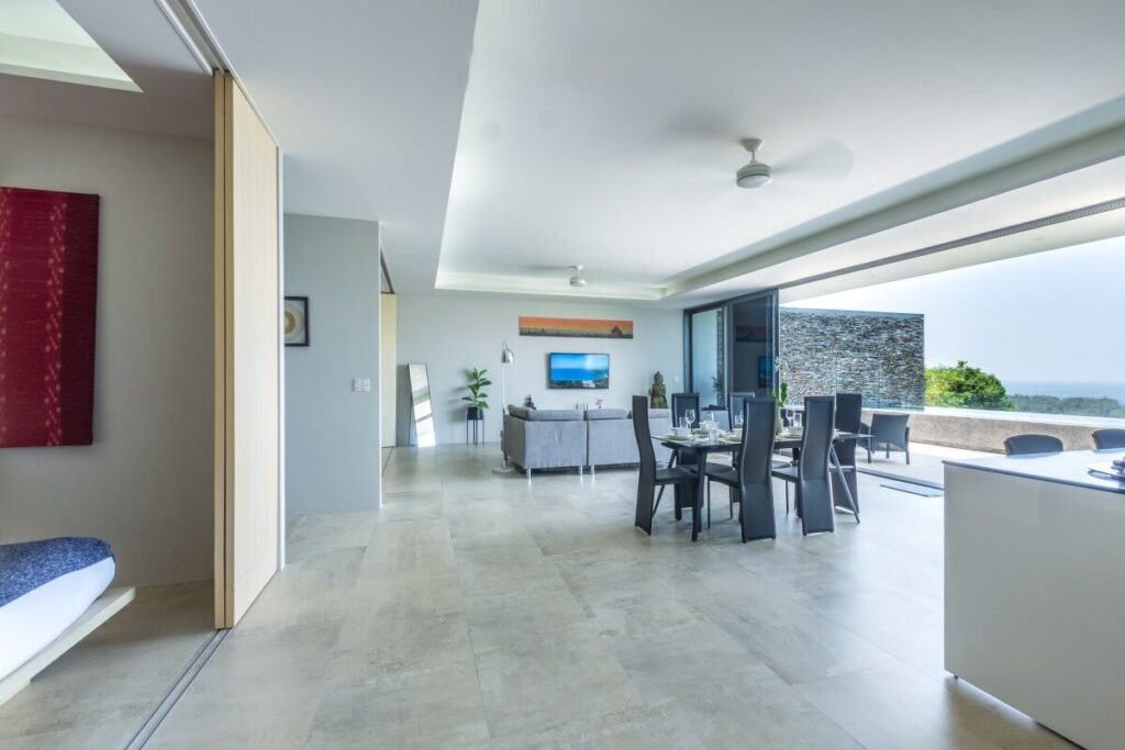 3-bed hillside sea view condo with private infinity pool for sale near Layan Beach, Phuket