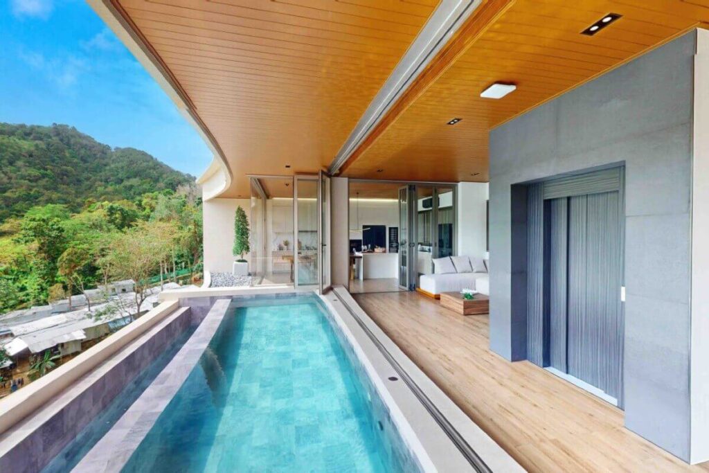 Off-plan luxury 3 and 4-bed mountain view pool villas for sale in Cherng Talay, Phuket