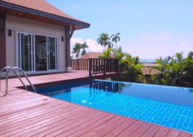 Resale 4-bed sea view pool villa for sale overlooking Makham Bay, Panwa, Phuket