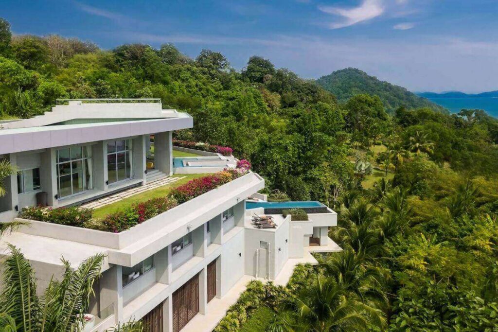 Resale luxury 5-bed sea view pool villa overlooking Phang Nga Bay, Pak Klok, Phuket