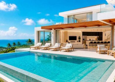 3-bed sea view pool villa at Azure 6, Chaweng Hills, Koh Samui