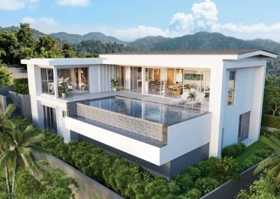 4-bed sea view pool villa at Horizon Villas Estate, Choeng Mon, Koh Sam