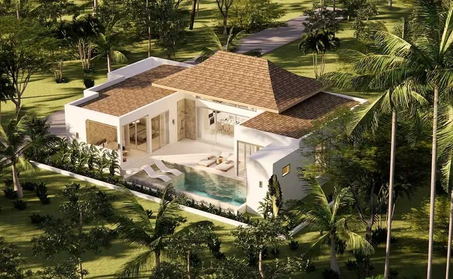 2 and 3-bed pool villas at Aelora Residence, Plai Laem, Koh Samui