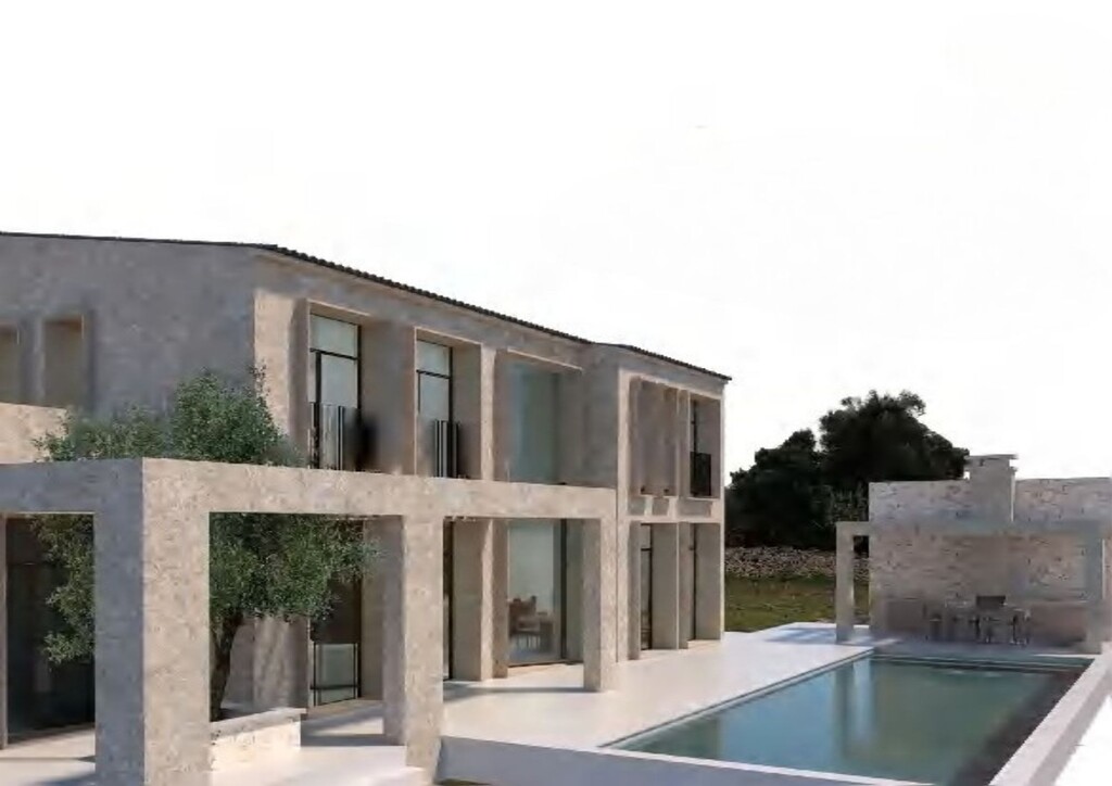 Building plot with licence for sale near Santanyi, Mallorca, 22,000 sqm, countryside and distant sea views