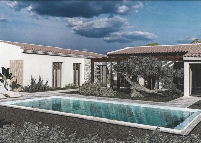 Building plot with project for 3-bed finca in Alcudia, Mallorca, mountain and panoramic views