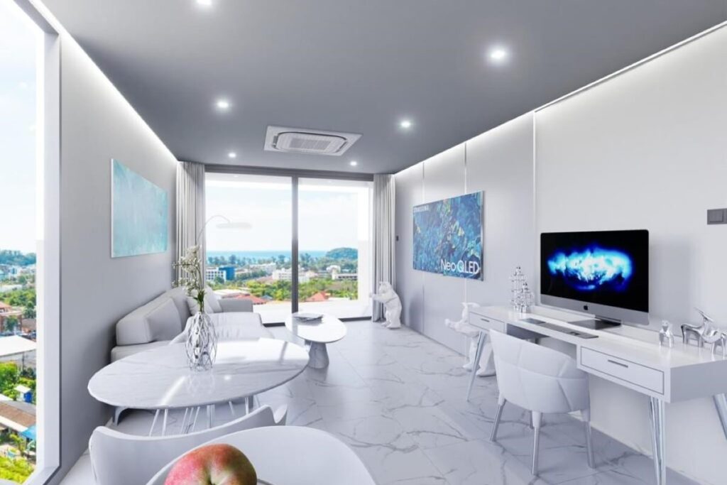 1 and 2-bed freehold hillside condos with sea or mountain views in Kata, Phuket