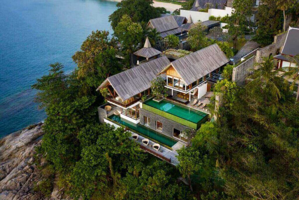5-bed oceanfront luxury pool villa with Andaman Sea views in Kamala, Phuket