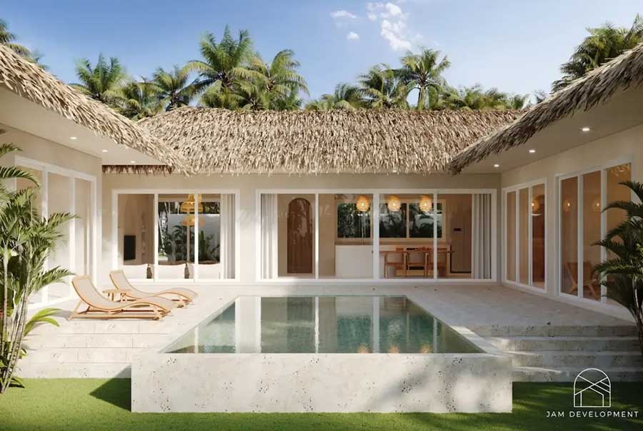 3-bed Balinese-style pool villa in Baan Tai, Koh Samui - Thara Tropical Villas