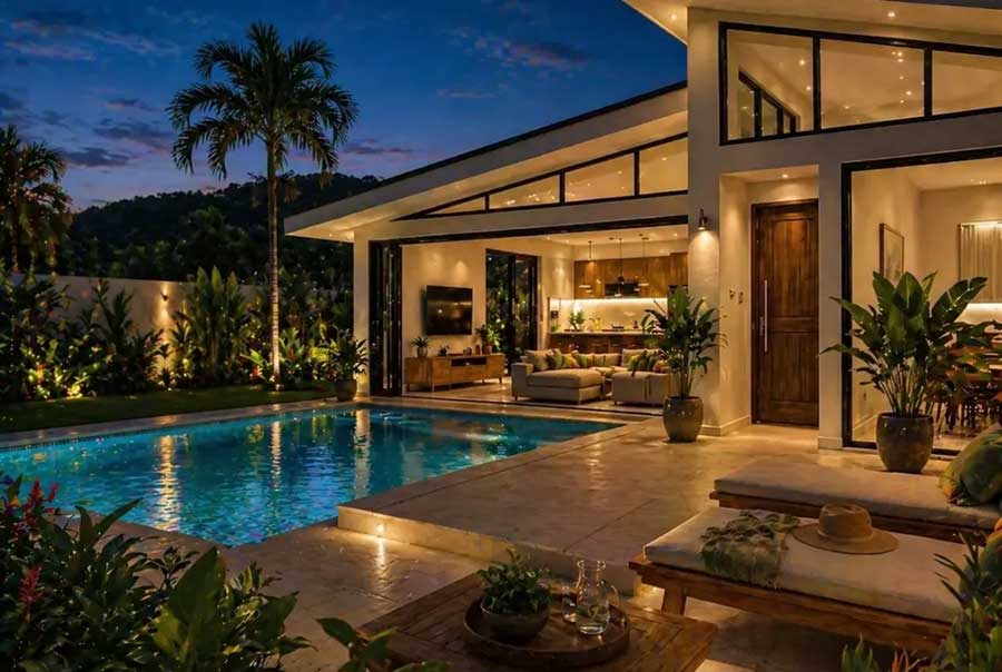 3-bed contemporary pool villa in Namuang, Koh Samui - Green Grove Villa Estate