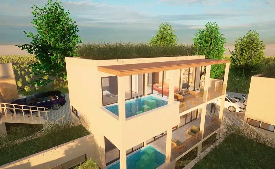 2-bed sea view apartment with private pool in Lamai, Koh Samui - Topaz Lamai