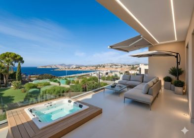 4-bed frontline sea view villa with pool and renovation potential in El Toro, Port Adriano, Mallorca
